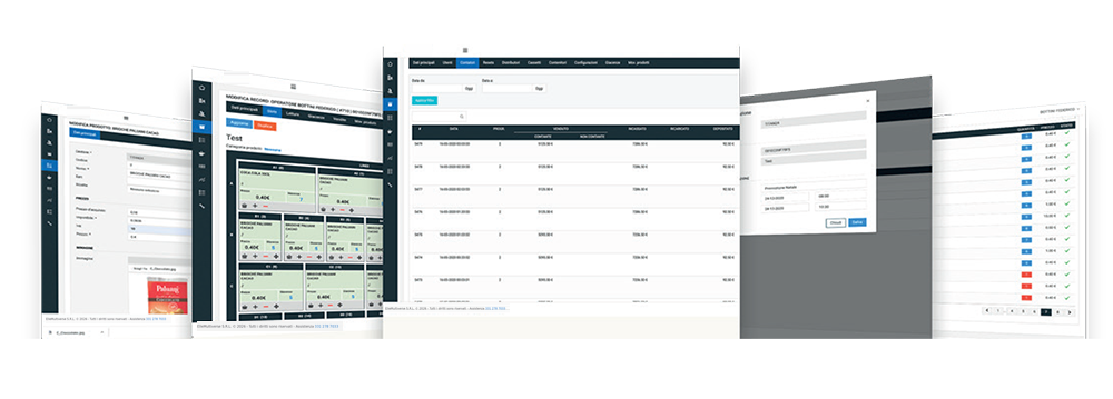 ElleODM: le schermate del gestionale collegato ai distributori